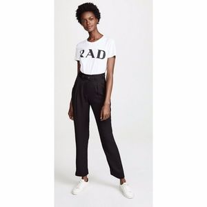 A.P.C. Joan Trousers Black Pleated Size 42 with Belt
